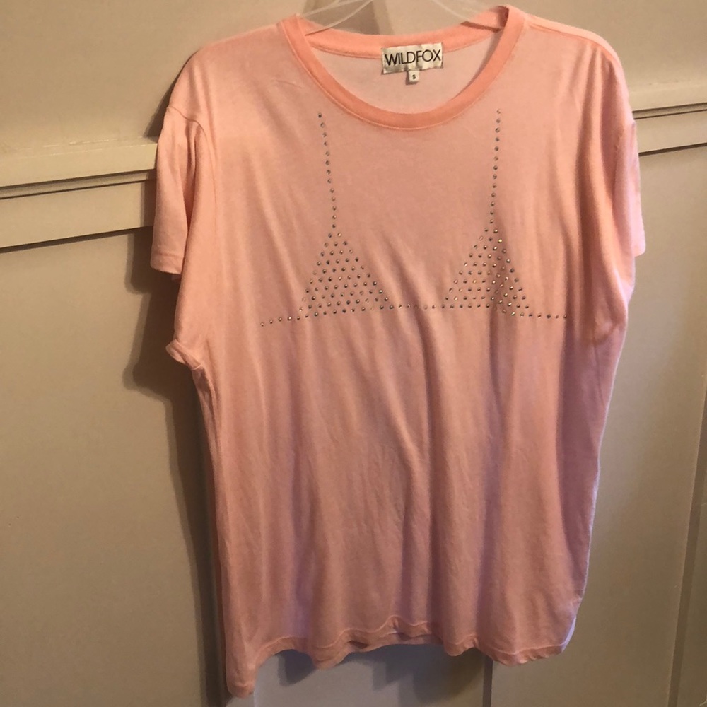 Wildfox “Wet Bikini” Rhinestone Shirt